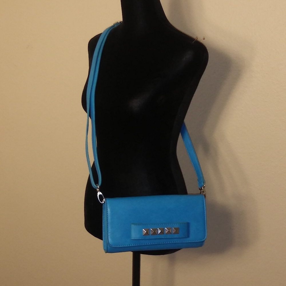 Studded Clutch with strap LIKE NEW